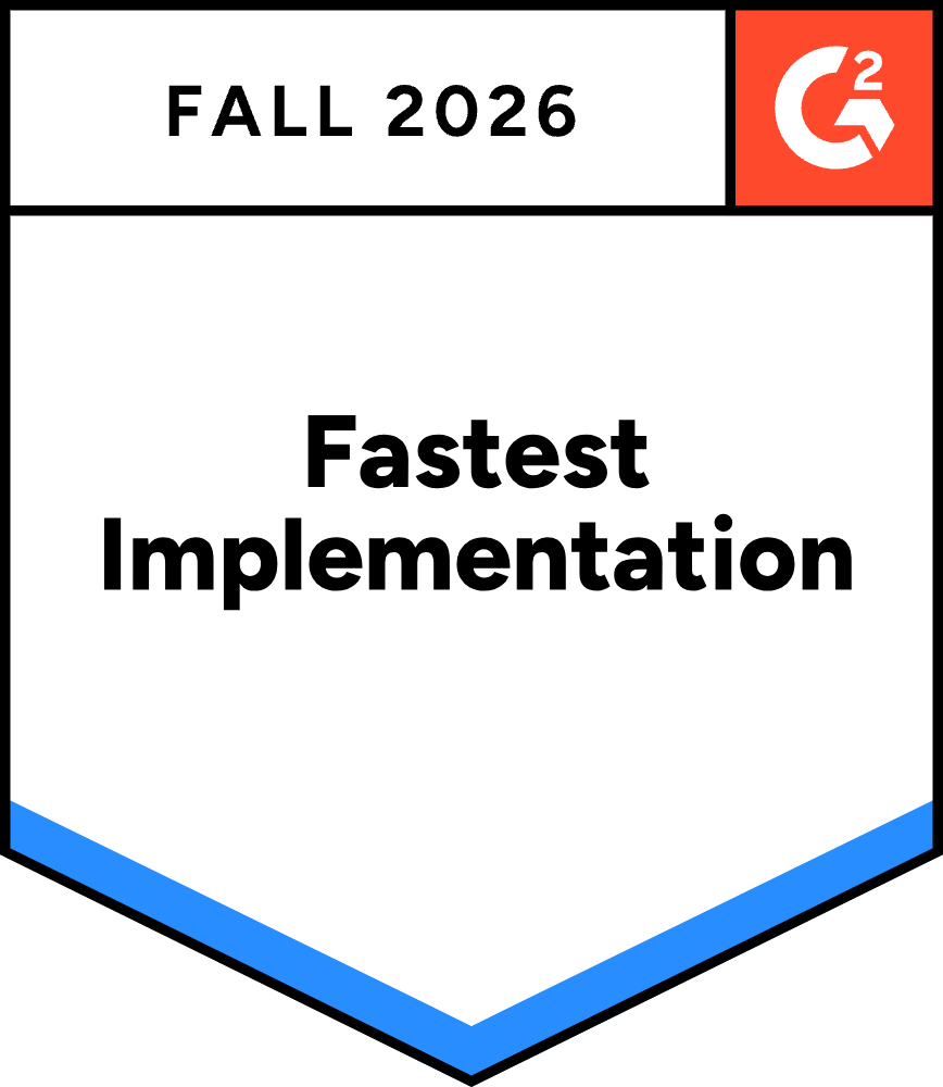 G2 Fastest Implementation, Fall 2026