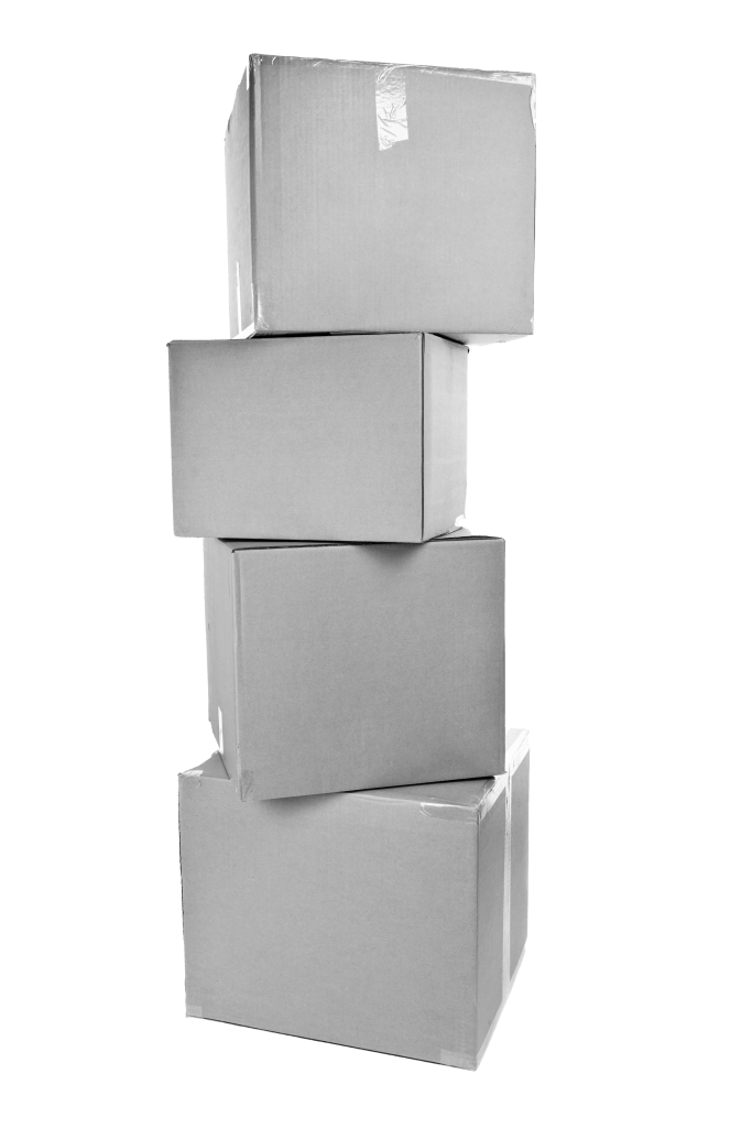 stacked boxes