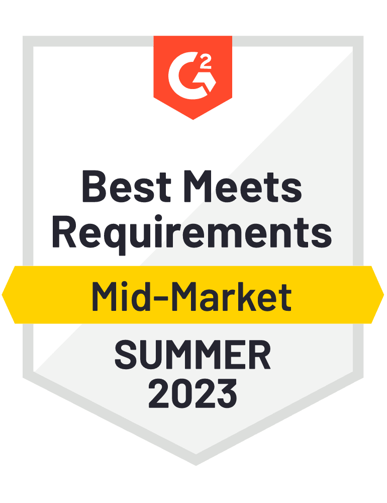 g2 best meets requirements summer 2023